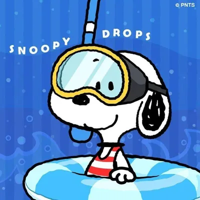Cute snorkeling summer diver Snoopy PFP
