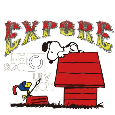 Snoopy on red doghouse with Woodstock knight and Explore art Character PNG