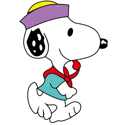 Sailor Snoopy walking in costume transparent PNG Image