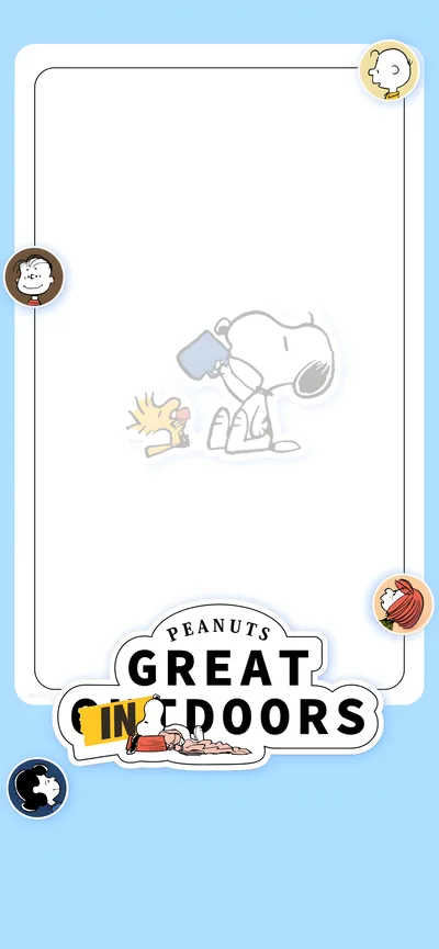 Snoopy and Woodstock drinking coffee Peanuts characters for iPhone 4K Image
