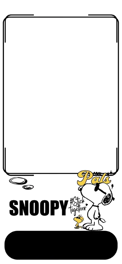 Cool Snoopy and Woodstock wearing sunglasses minimalist for iPhone Wallpaper